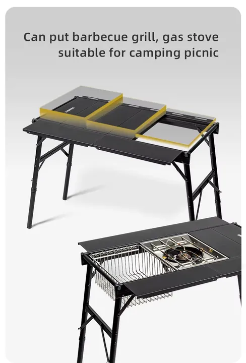 أثاث تخييم خارجي قابل للطي محمول وطاولة . Portable Folding Outdoor Camping
