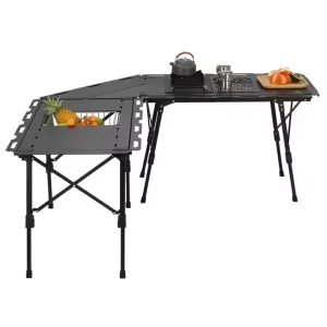 أثاث تخييم خارجي قابل للطي محمول وطاولة . Portable Folding Outdoor Camping