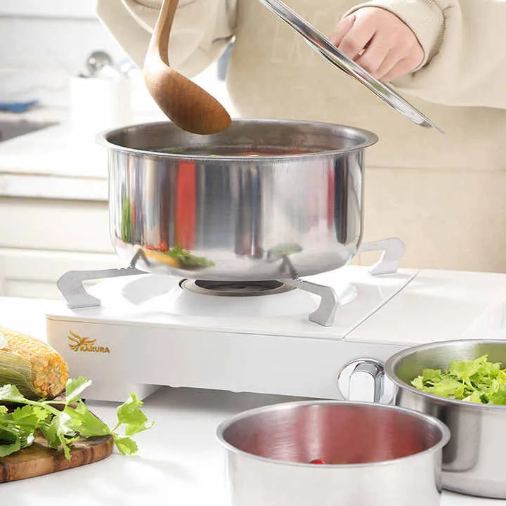 5 قطع من أواني المطبخ من الفولاذ المقاوم . 5 Pieces Stainless Steel Kitchen Utensils