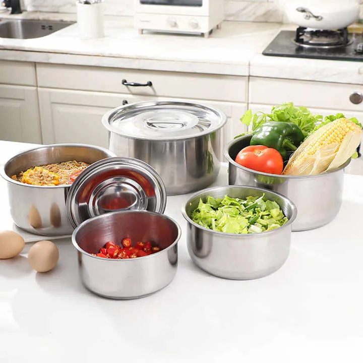 5 قطع من أواني المطبخ من الفولاذ المقاوم . 5 Pieces Stainless Steel Kitchen Utensils