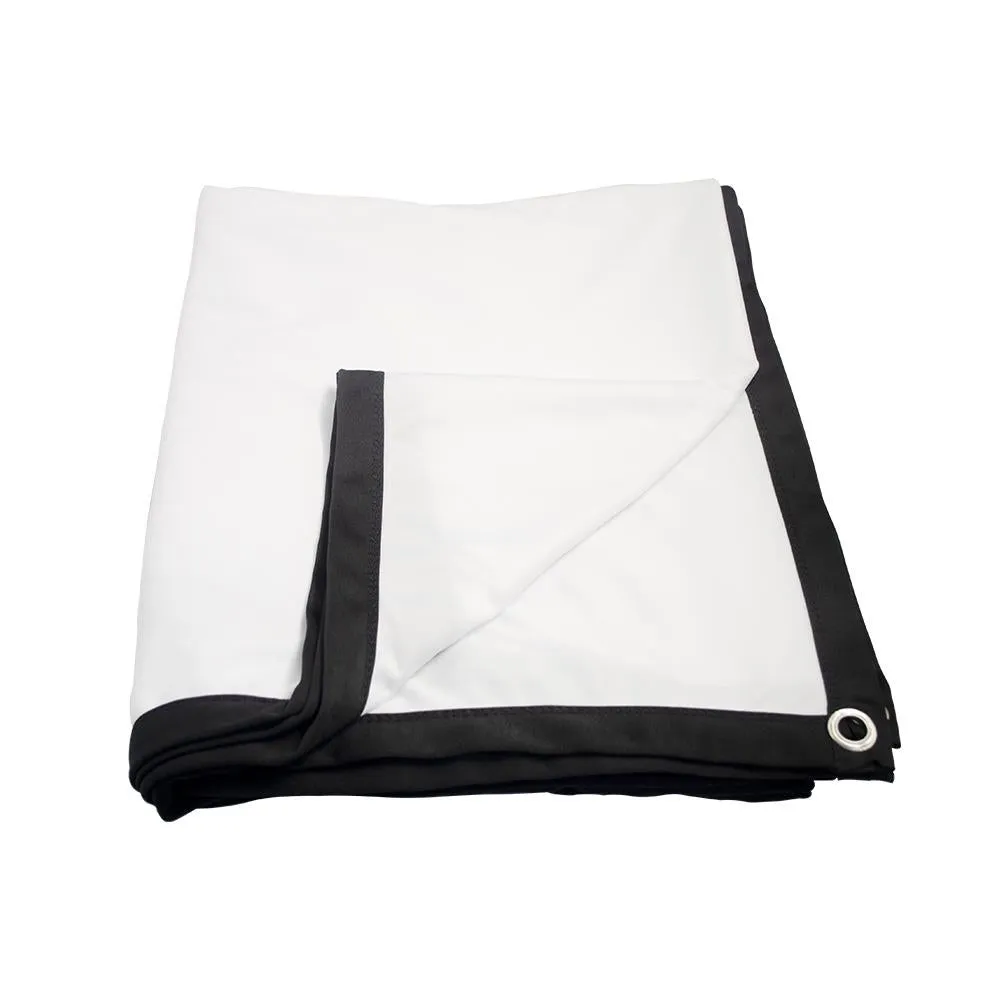 60 Folding Projector Curtain - 16 9 - 133x75cm - Milk Silk Polyester