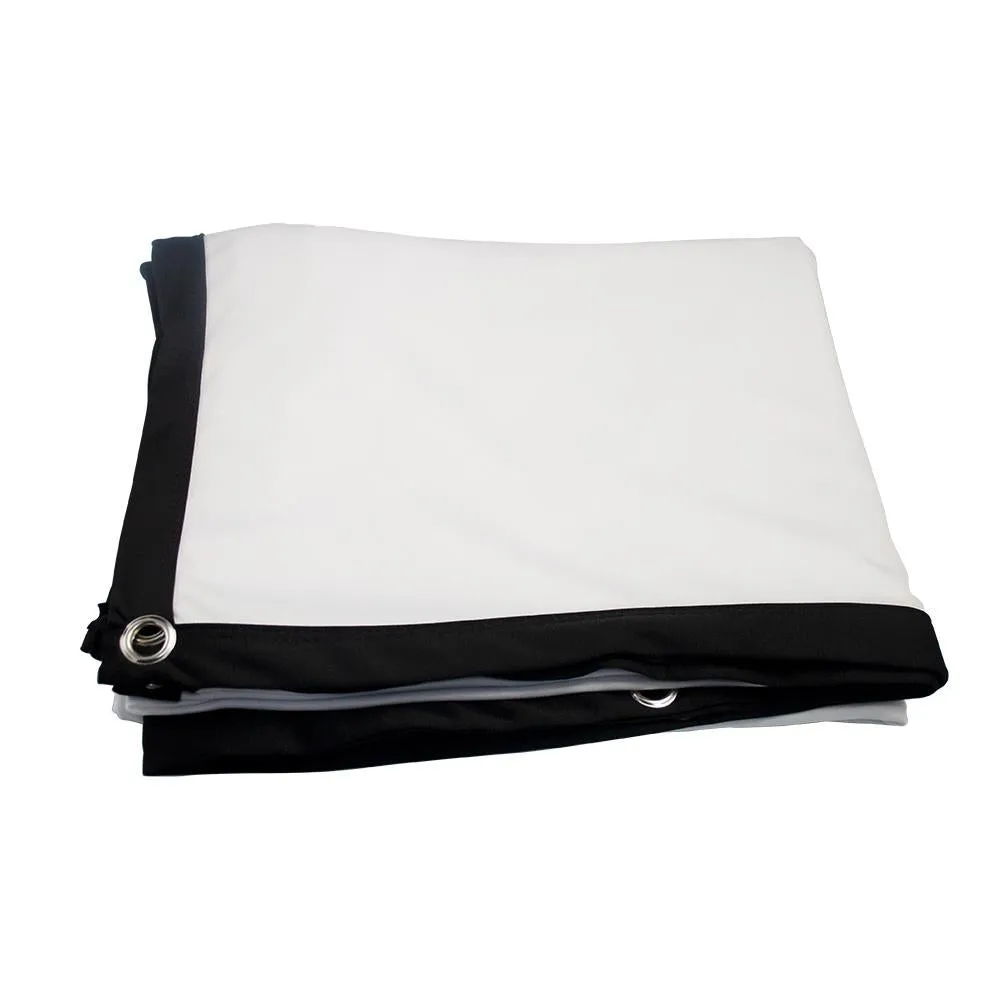 72 Folding Projector Curtain - 4 3 - 146x110cm - Milk Silk Polyester