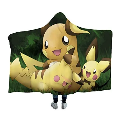 Anime Winter Wearable Blankets - Pokemon Collection Hooded Blankets