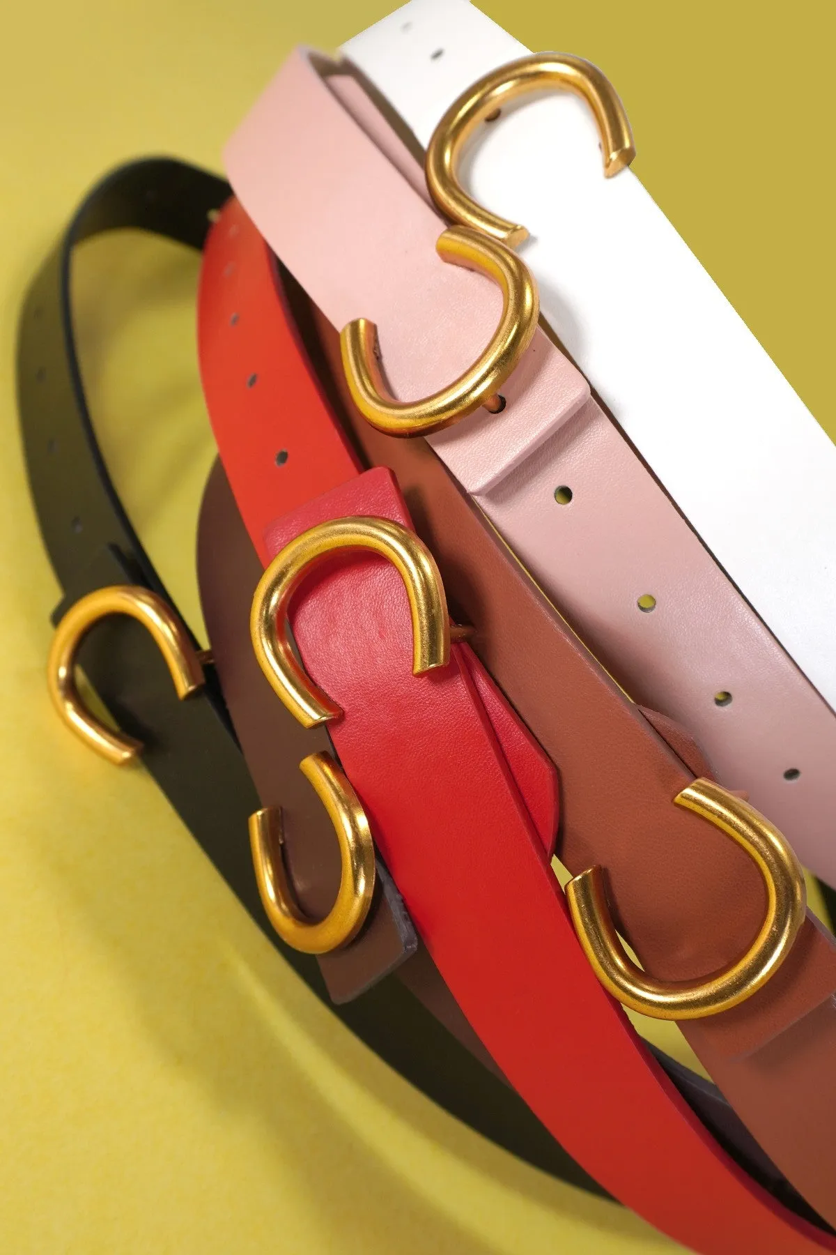 Assorted Gold Horseshoe Belts