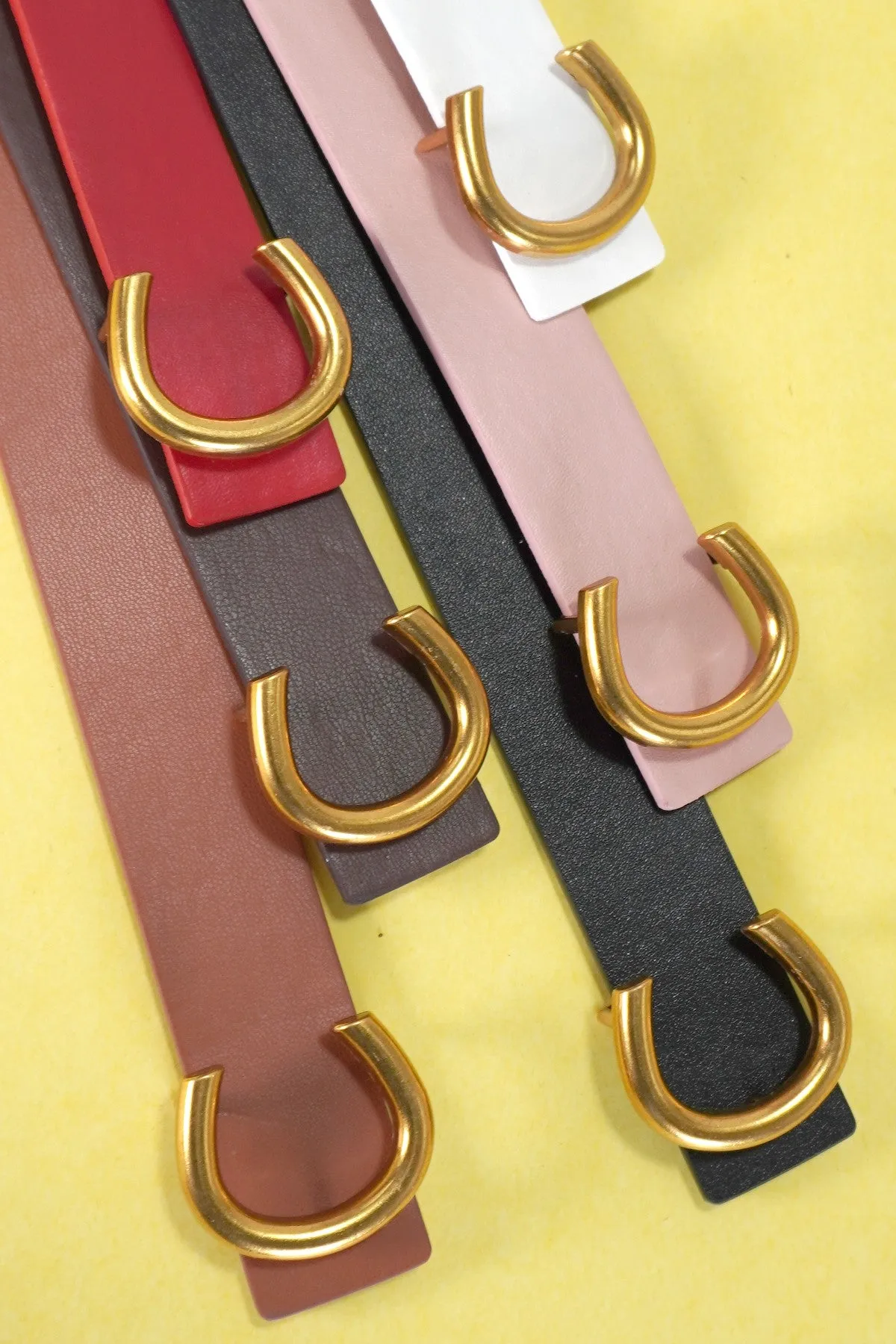 Assorted Gold Horseshoe Belts
