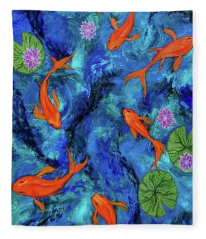Dancing Koi - Blanket