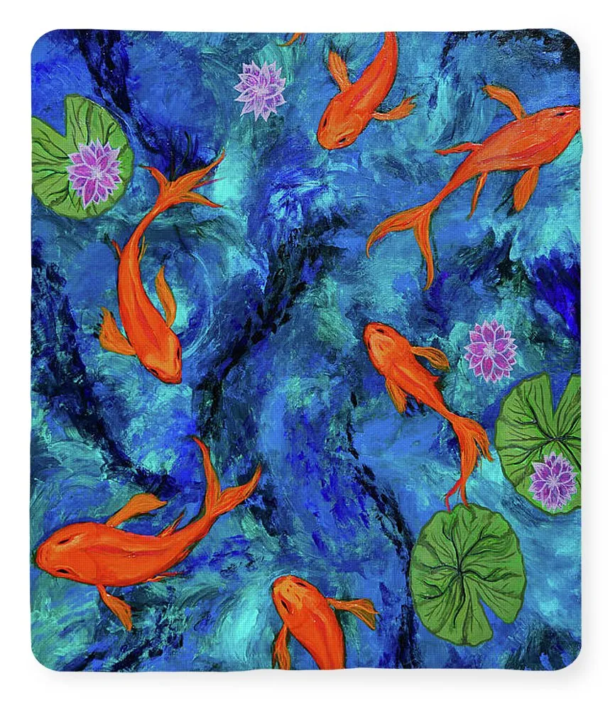 Dancing Koi - Blanket