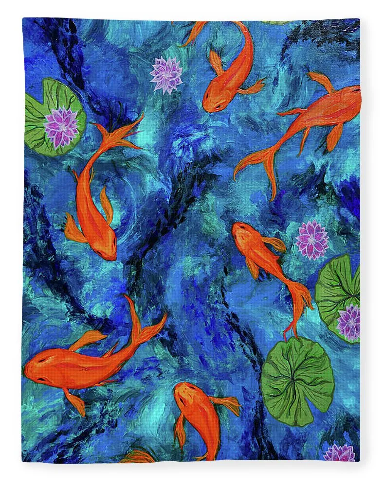 Dancing Koi - Blanket