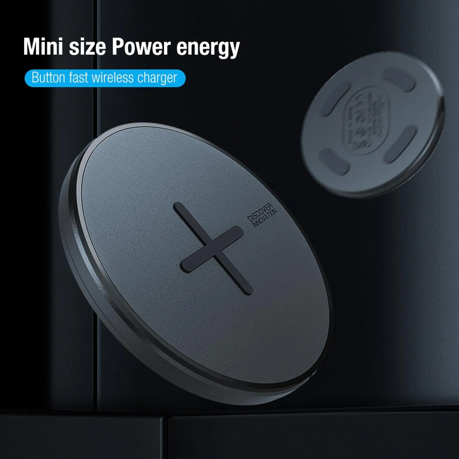 Fast Charging Wireless Charger Portable & Button Design