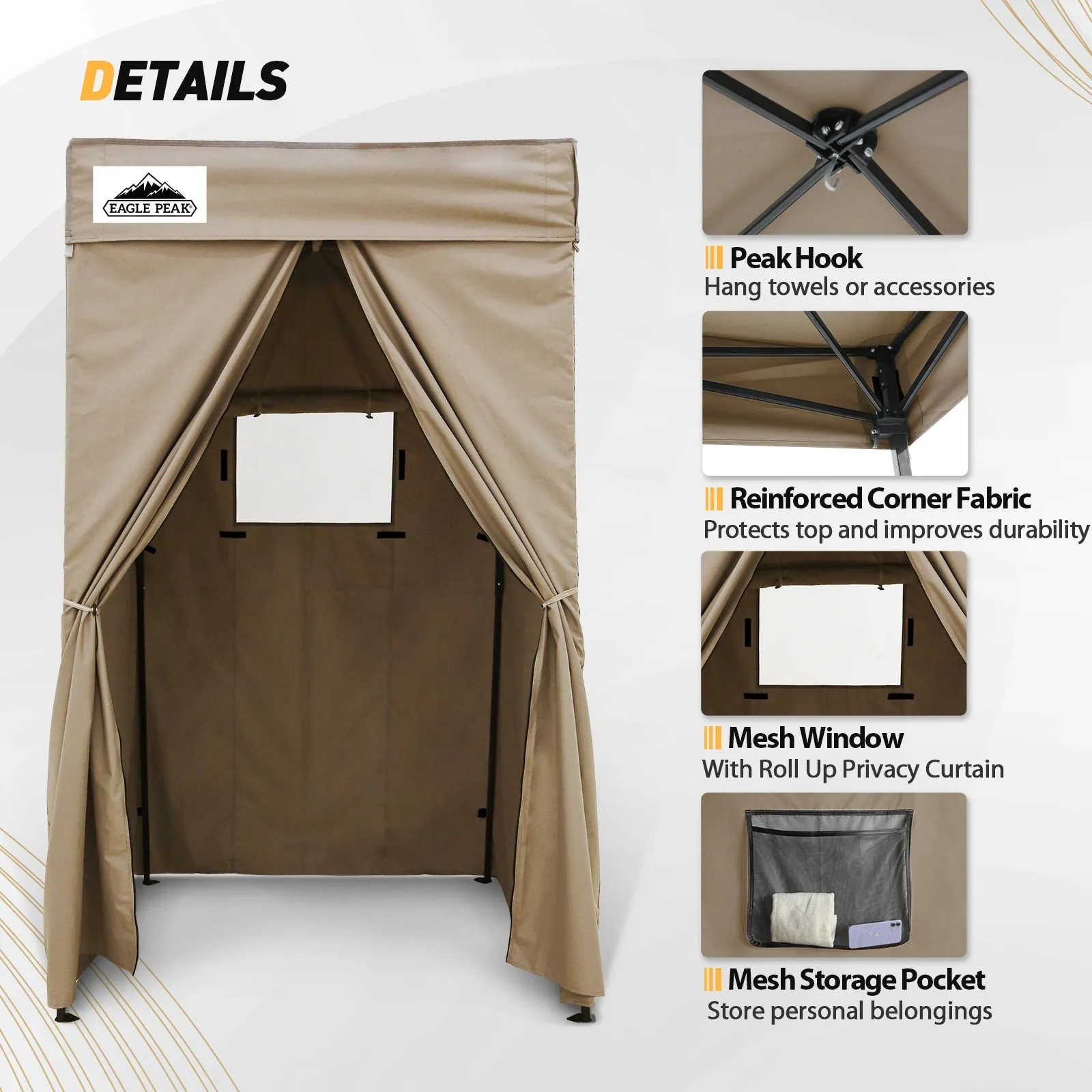 Flat Top 4x4 Pop-up Canopy Changing Room