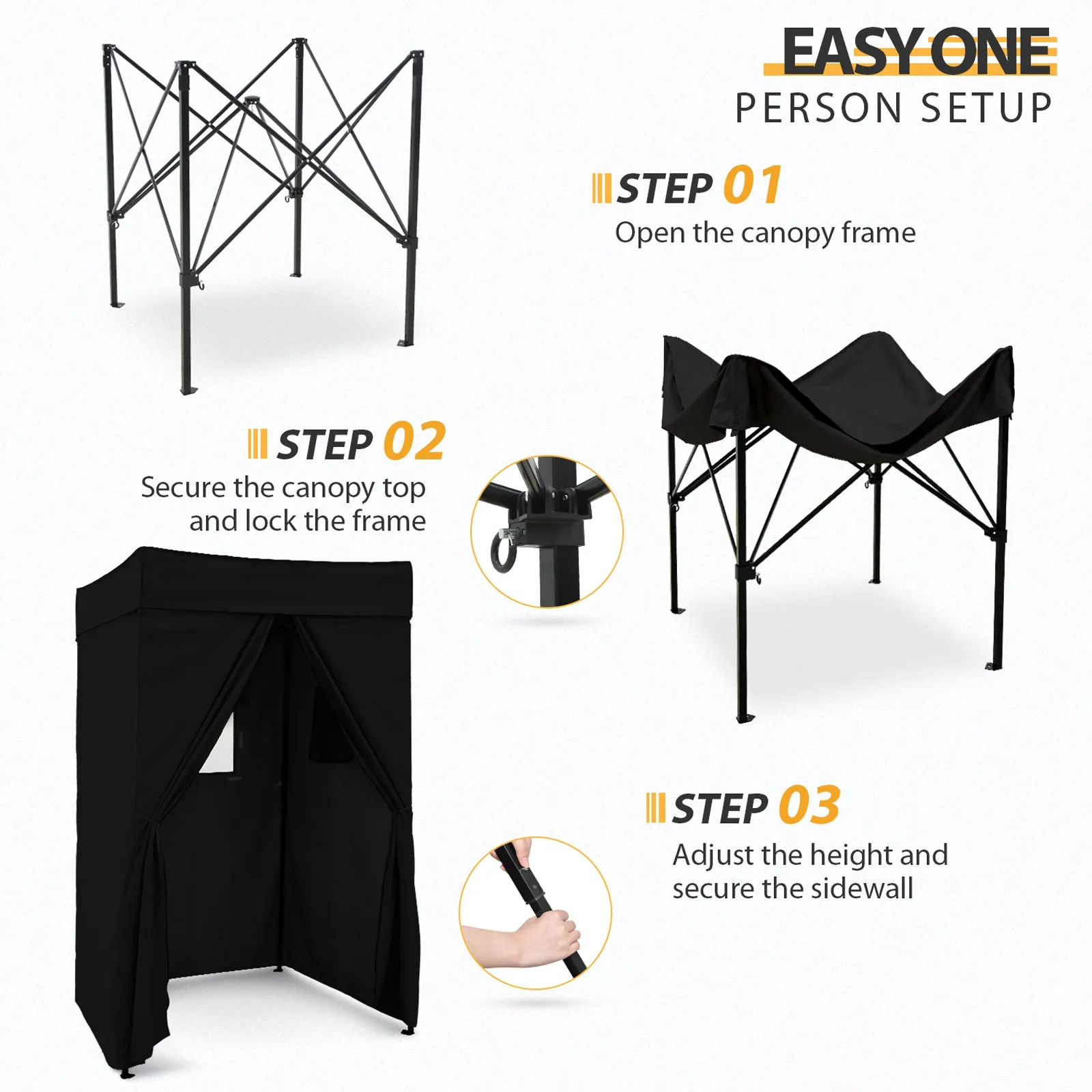 Flat Top 4x4 Pop-up Canopy Changing Room