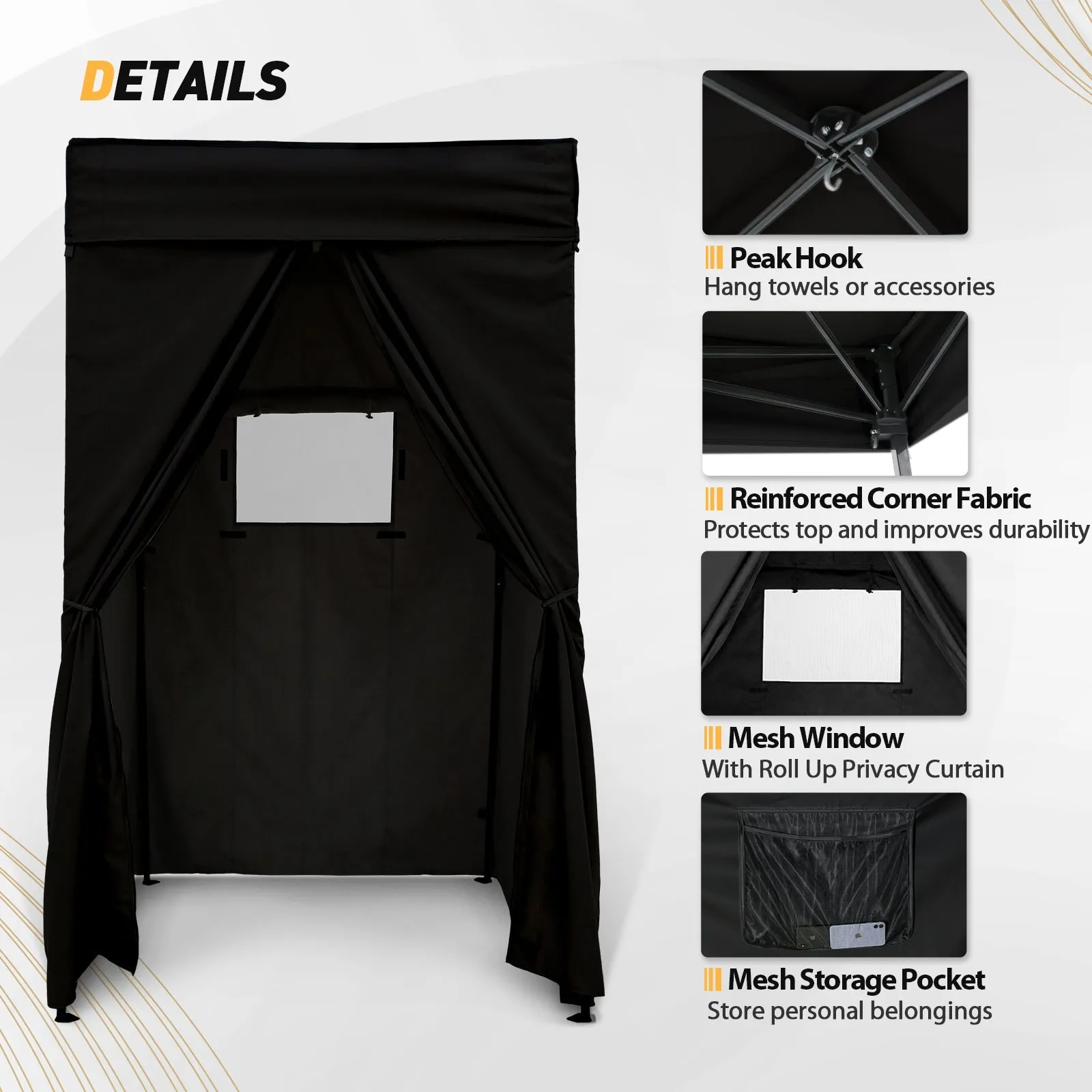 Flat Top 4x4 Pop-up Canopy Changing Room
