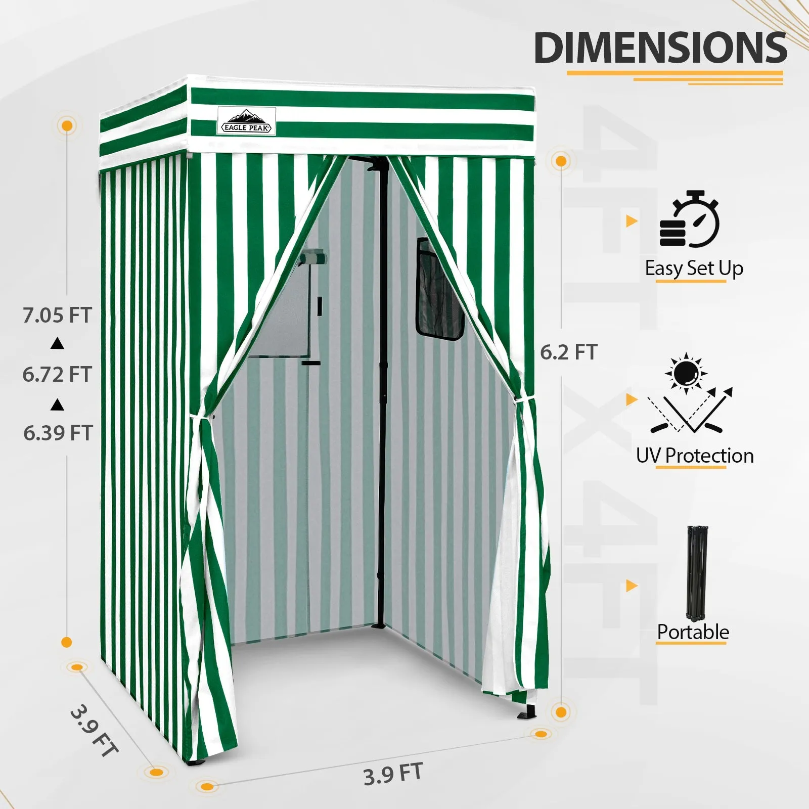Flat Top 4x4 Pop-up Canopy Changing Room