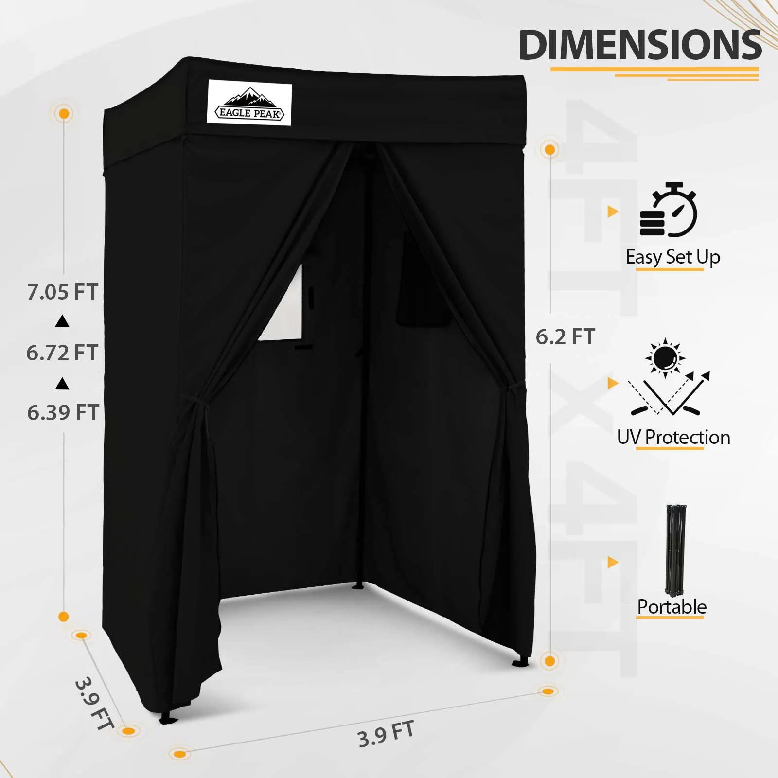 Flat Top 4x4 Pop-up Canopy Changing Room
