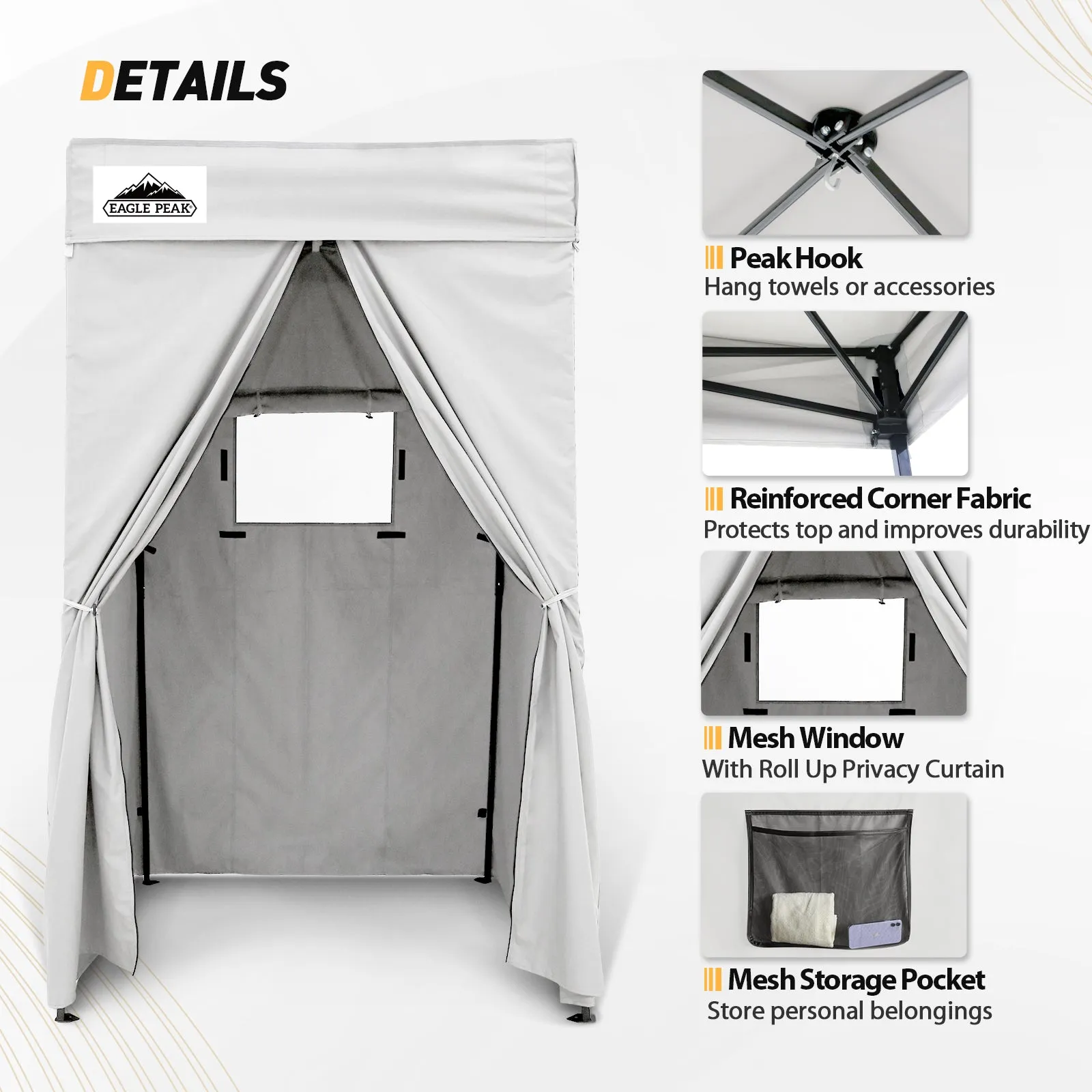 Flat Top 4x4 Pop-up Canopy Changing Room