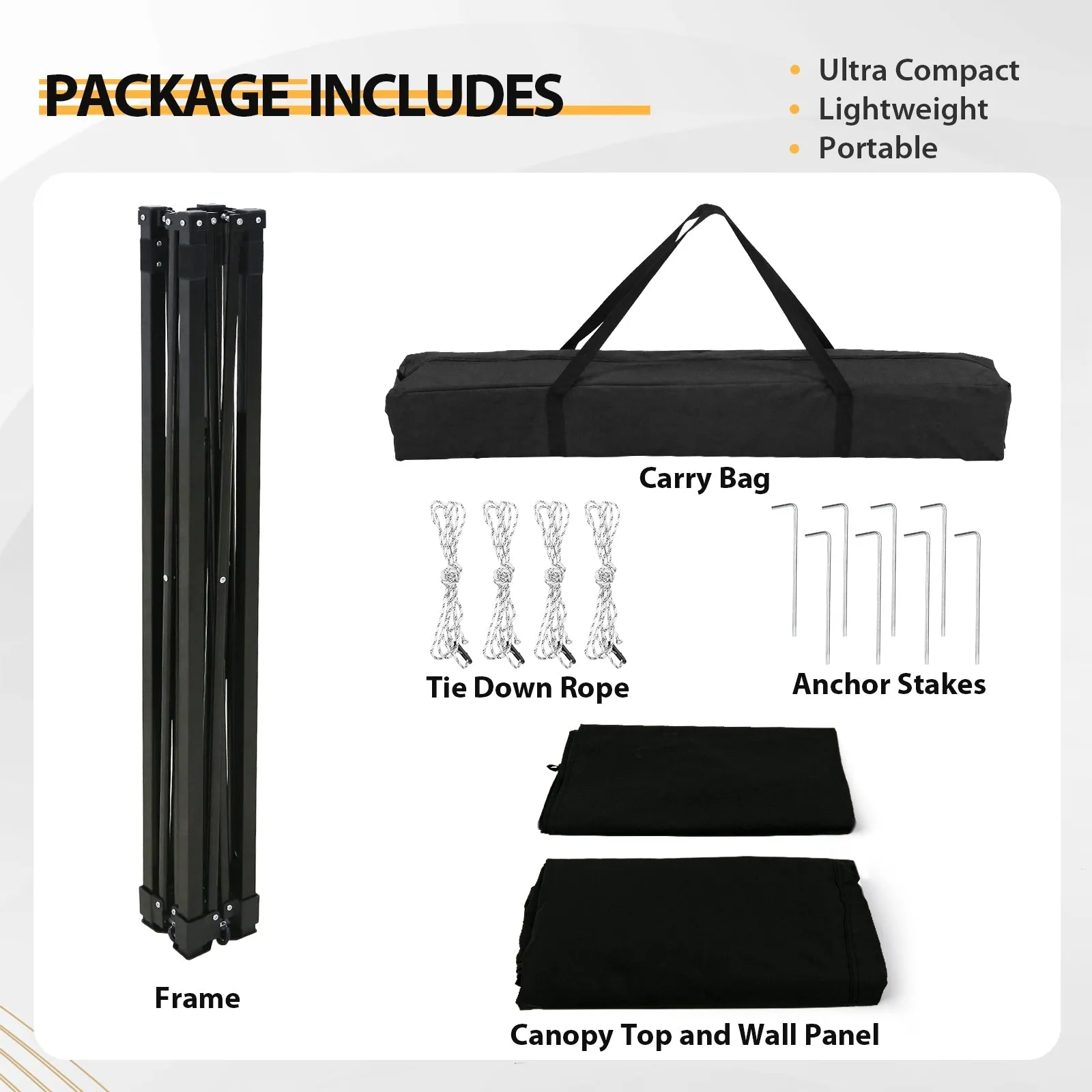 Flat Top 4x4 Pop-up Canopy Changing Room