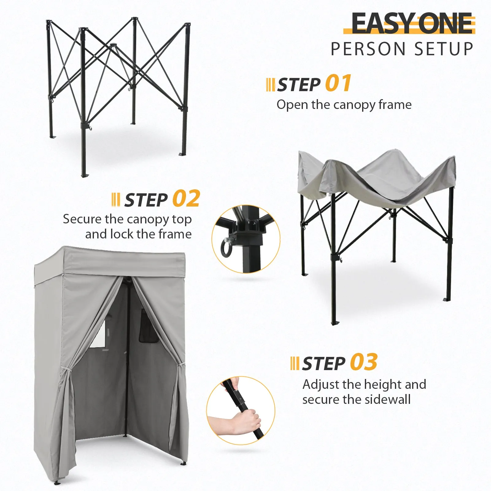 Flat Top 4x4 Pop-up Canopy Changing Room
