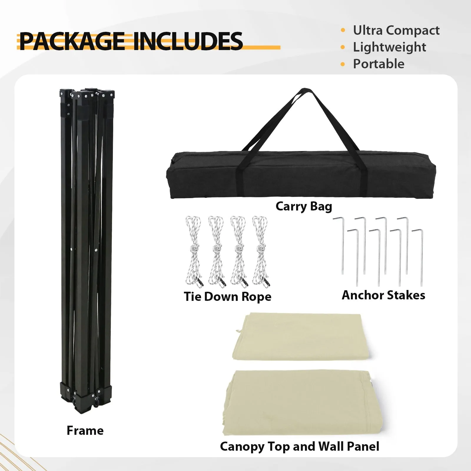 Flat Top 4x4 Pop-up Canopy Changing Room