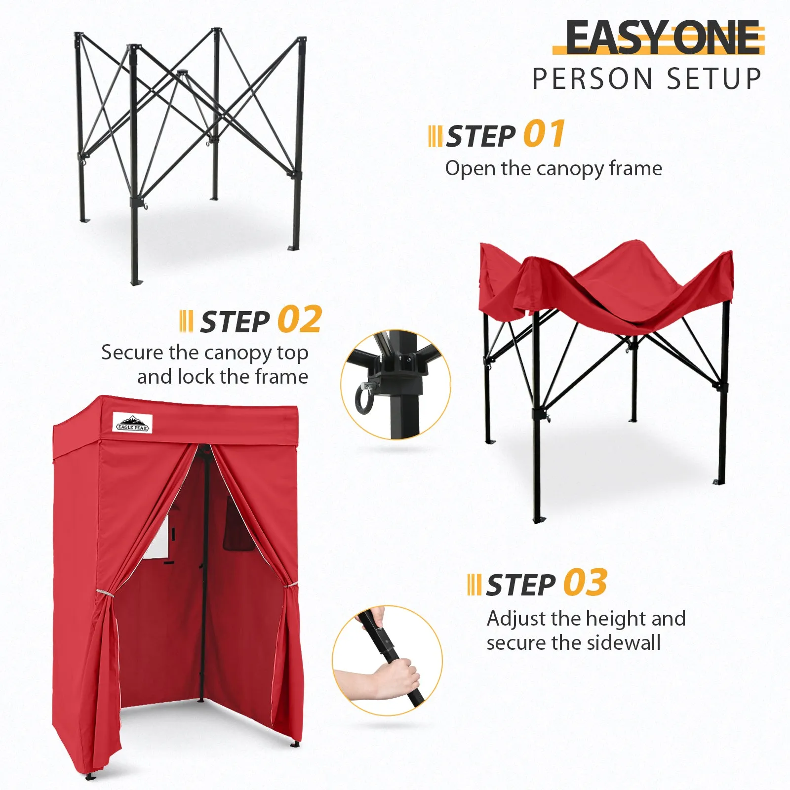 Flat Top 4x4 Pop-up Canopy Changing Room