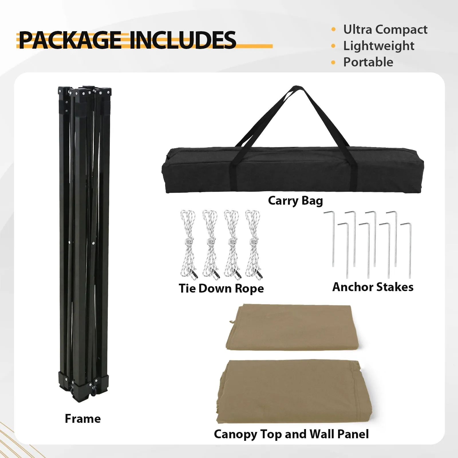 Flat Top 4x4 Pop-up Canopy Changing Room