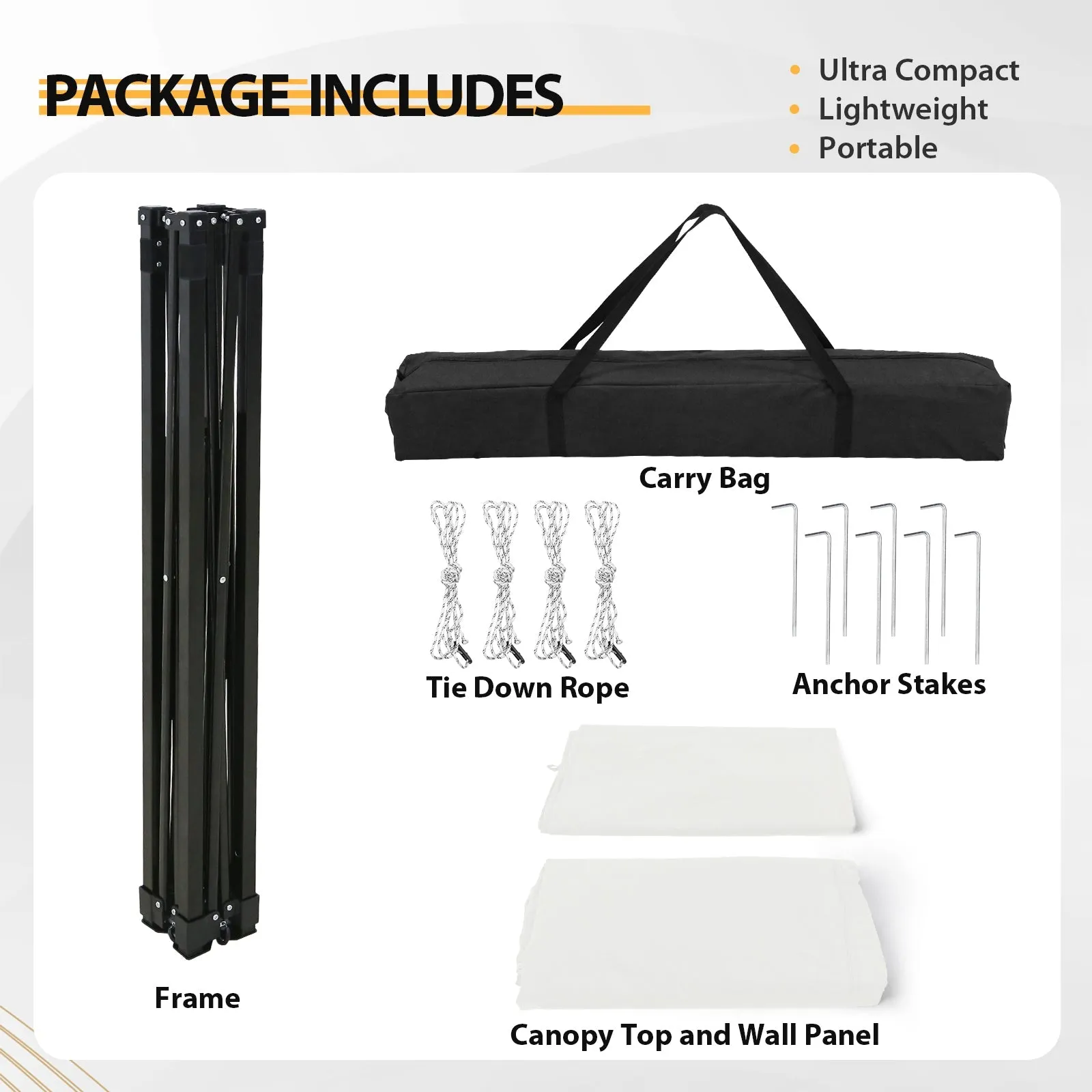 Flat Top 4x4 Pop-up Canopy Changing Room