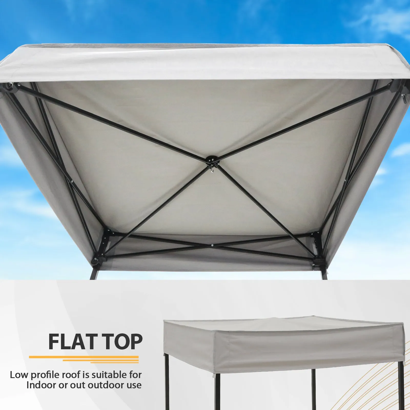 Flat Top 4x4 Pop-up Canopy Changing Room
