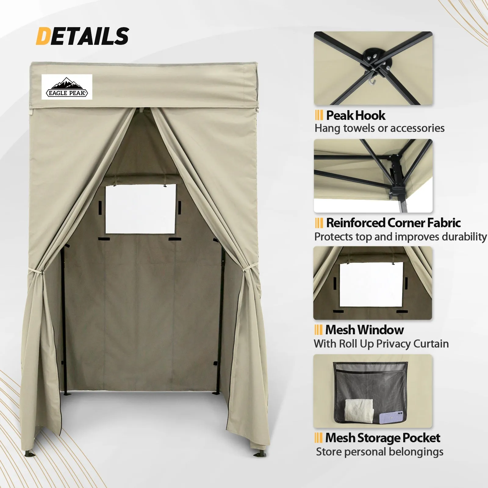 Flat Top 4x4 Pop-up Canopy Changing Room