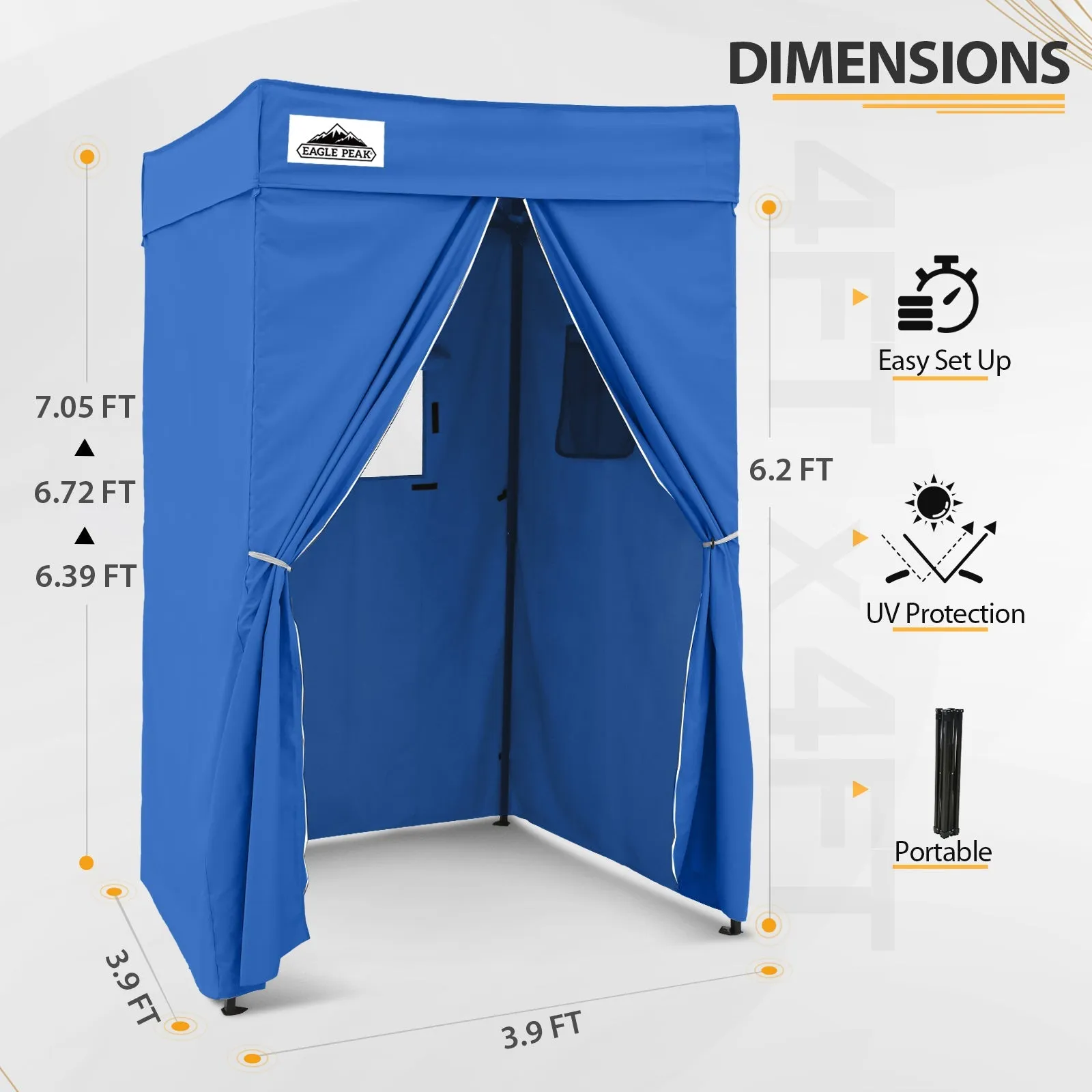 Flat Top 4x4 Pop-up Canopy Changing Room