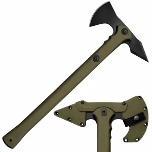 Genuine New Cold Steel Trench Hawk Axe | 19" Overall, 1055 Carbon Steel, Green Polypropylene Handle, CS90PTH - Kit Bag Perth