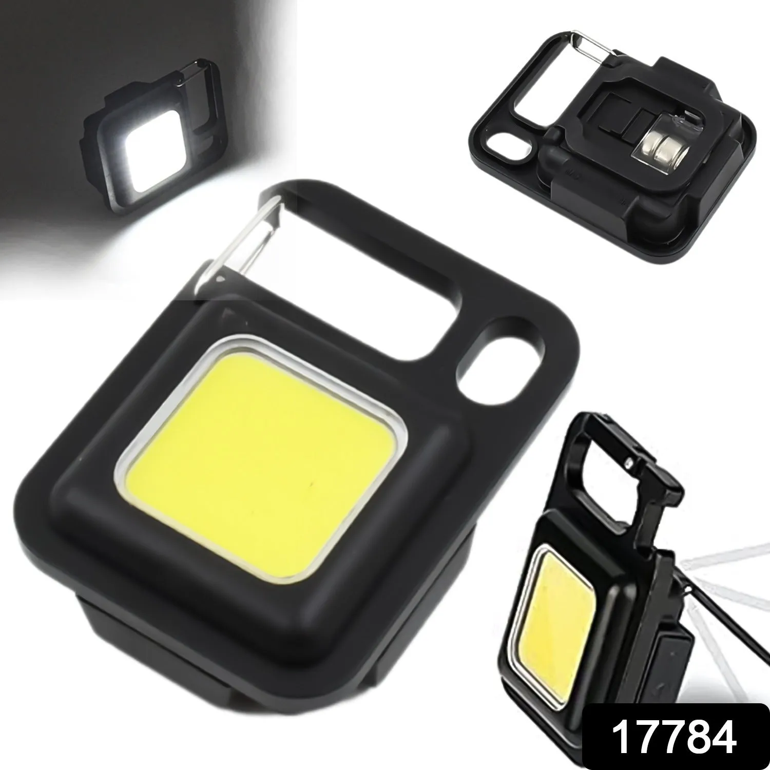 LED Battery Operated Keychain Flashlight Small Work Light withFolding Bracket Bottle Opener for Camping, Hiking, Emergency (1 Pc / MOQ :- 36 Pcs)