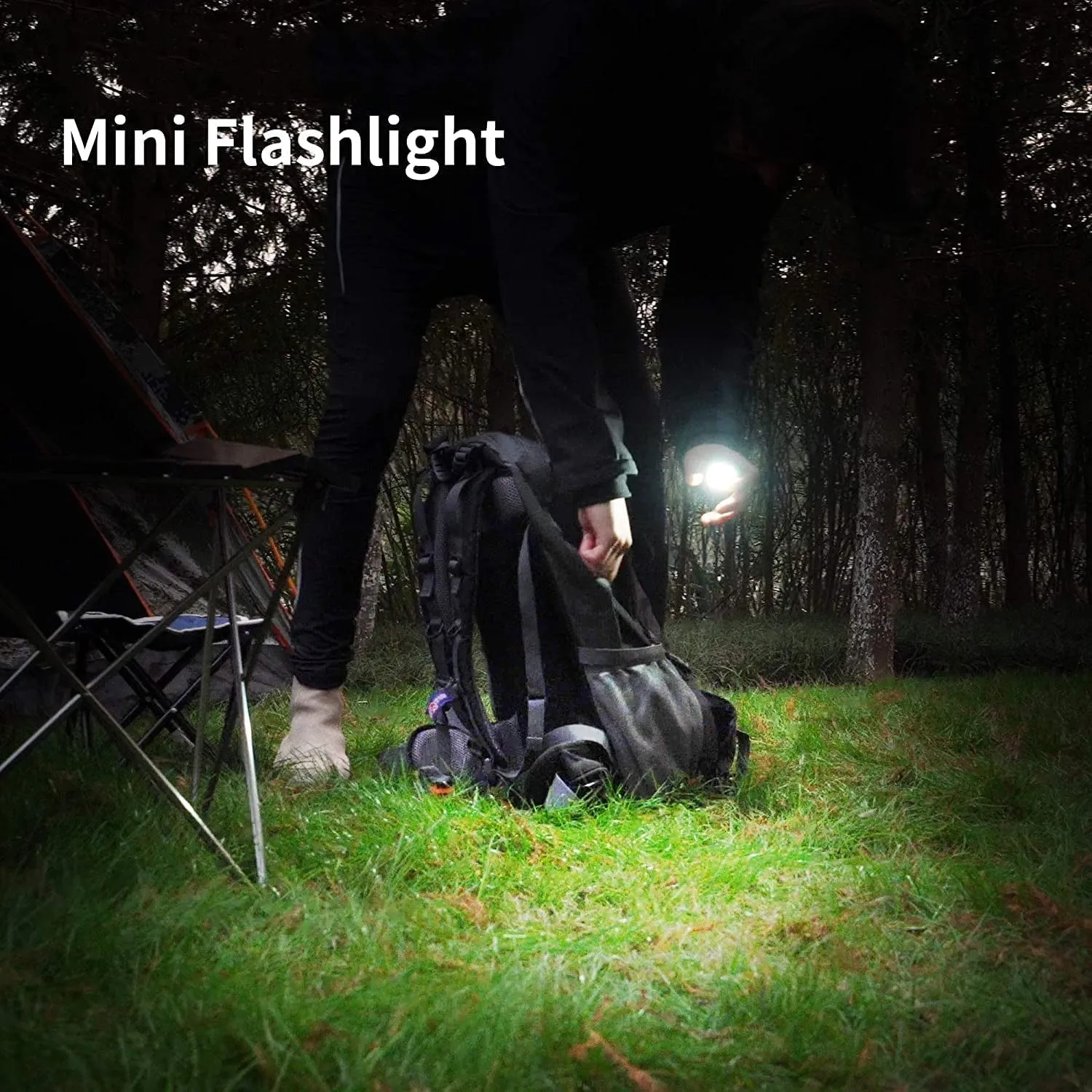 LED Battery Operated Keychain Flashlight Small Work Light withFolding Bracket Bottle Opener for Camping, Hiking, Emergency (1 Pc / MOQ :- 36 Pcs)