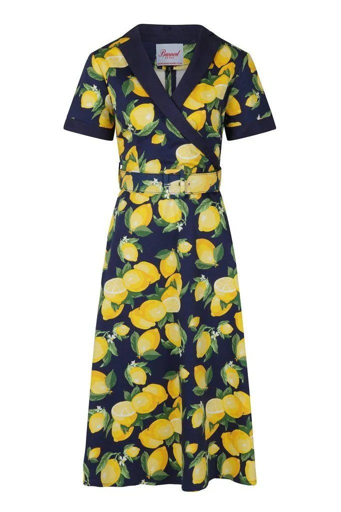 Lemon Swing Dress