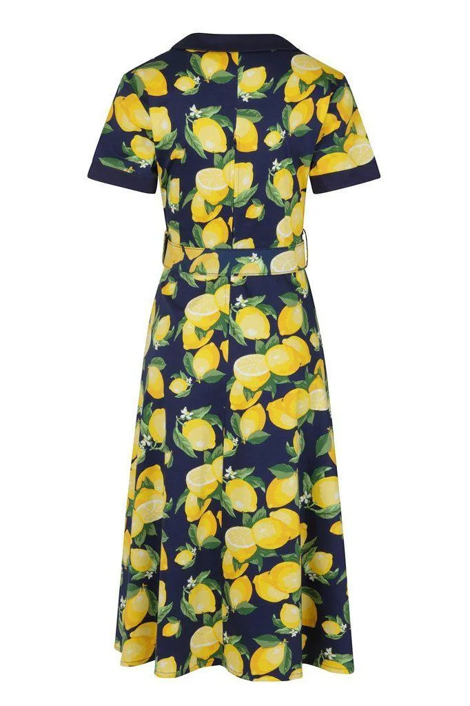 Lemon Swing Dress