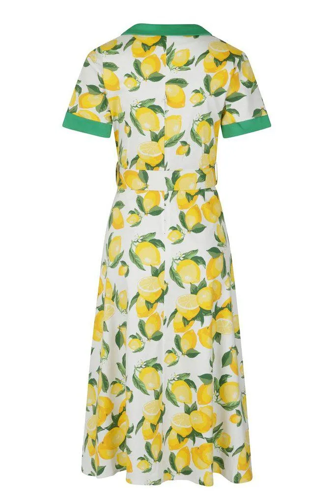 Lemon Swing Dress