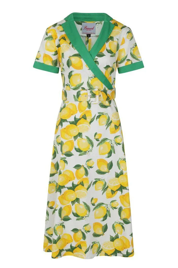 Lemon Swing Dress