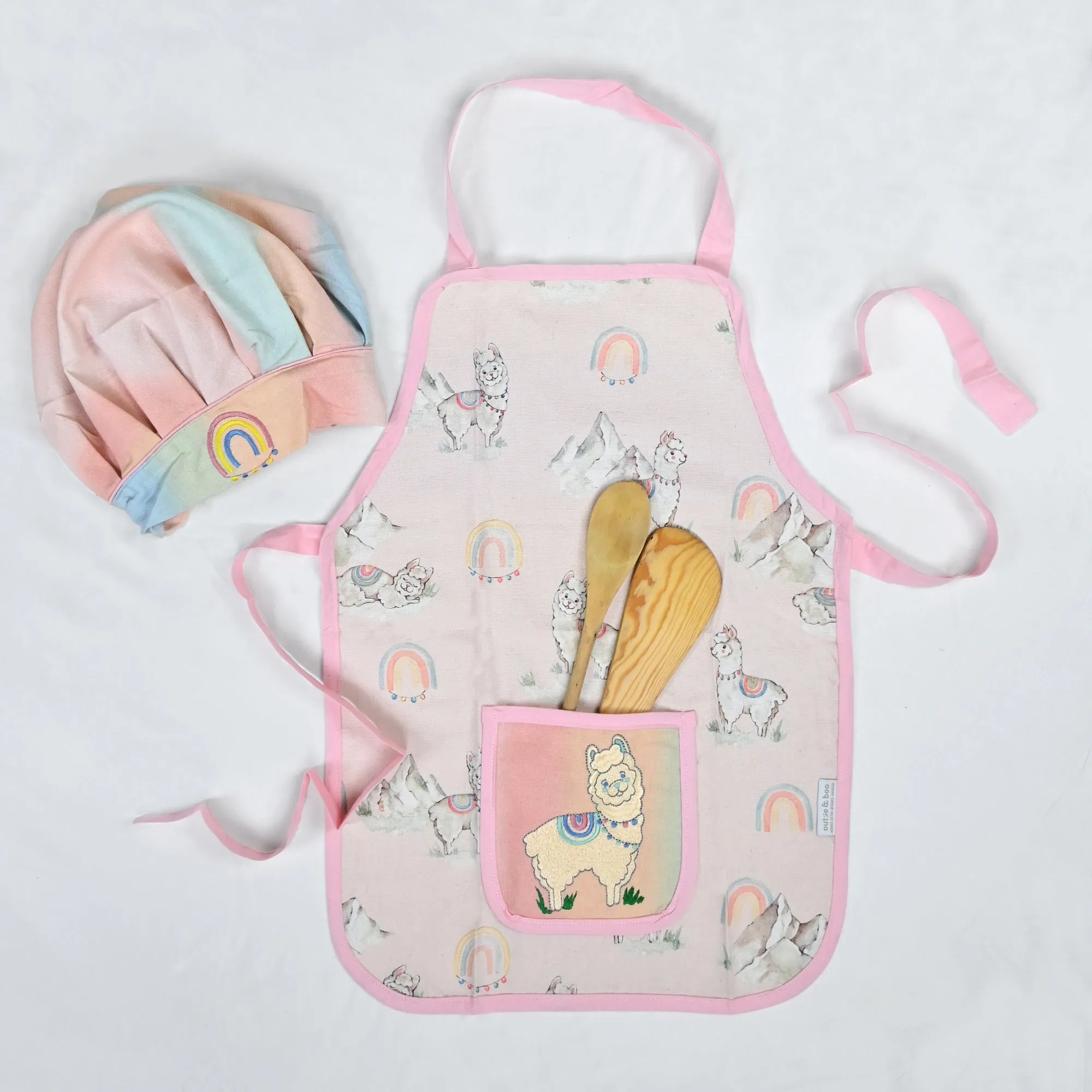 Ooh la Llama - Apron Set (Apron   Cap   Glove)