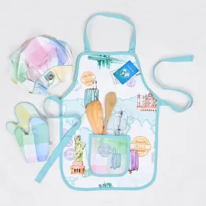 Passport To Wonderland - Apron Set (Apron   Cap   Gloves)