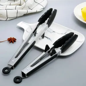 Premium Silicone Kitchen Tongs Set