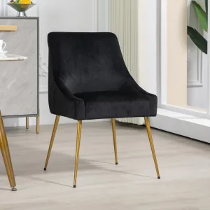 Set of 2 Lograto Velvet Dining Chairs