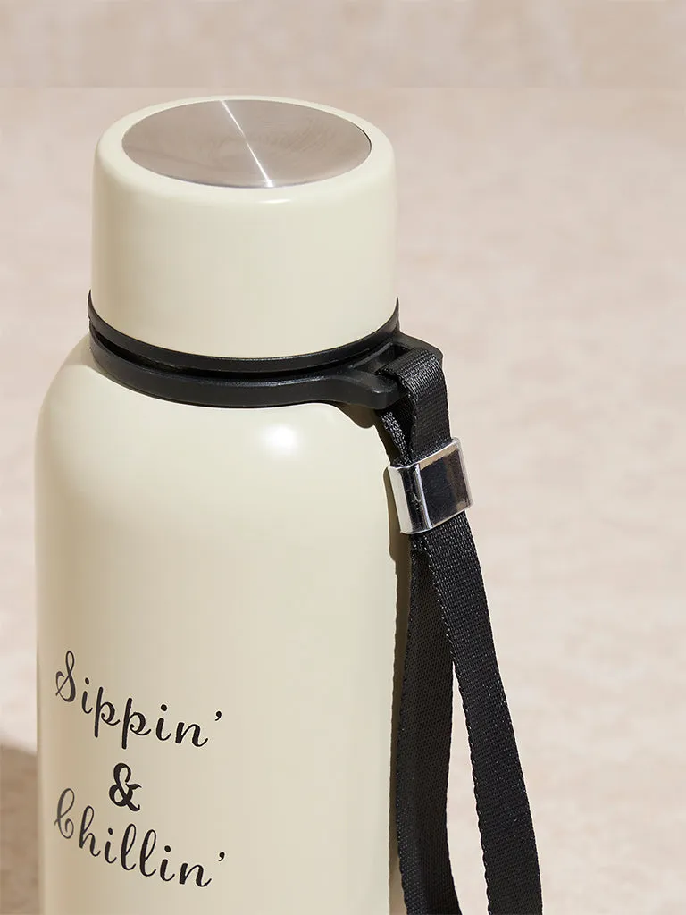Westside Home Off -White Text Design Bottle  - 500 ml