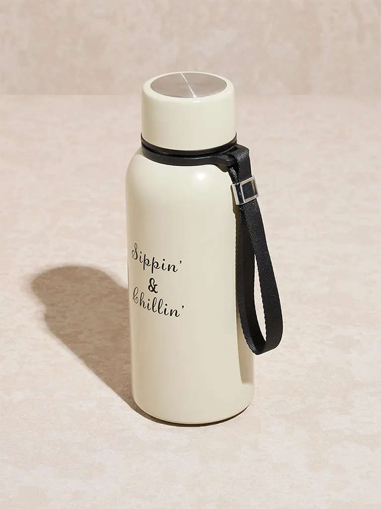 Westside Home Off -White Text Design Bottle  - 500 ml