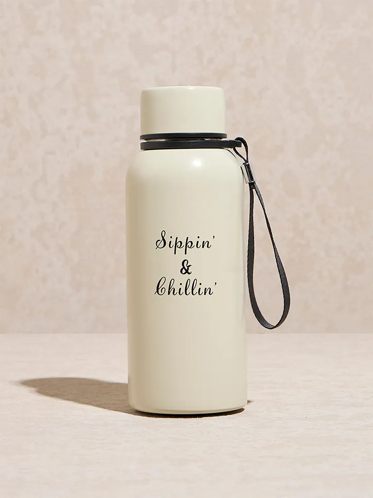 Westside Home Off -White Text Design Bottle  - 500 ml