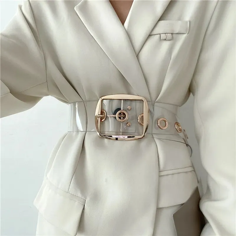 White Clear Belts