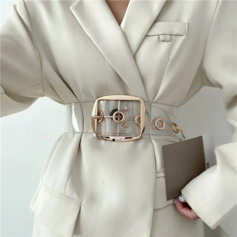 White Clear Belts