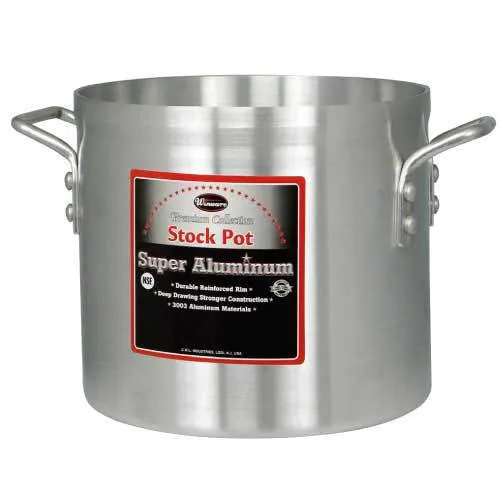Winco AXS-16 16 Qt Heavy Duty Aluminum Stock Pot