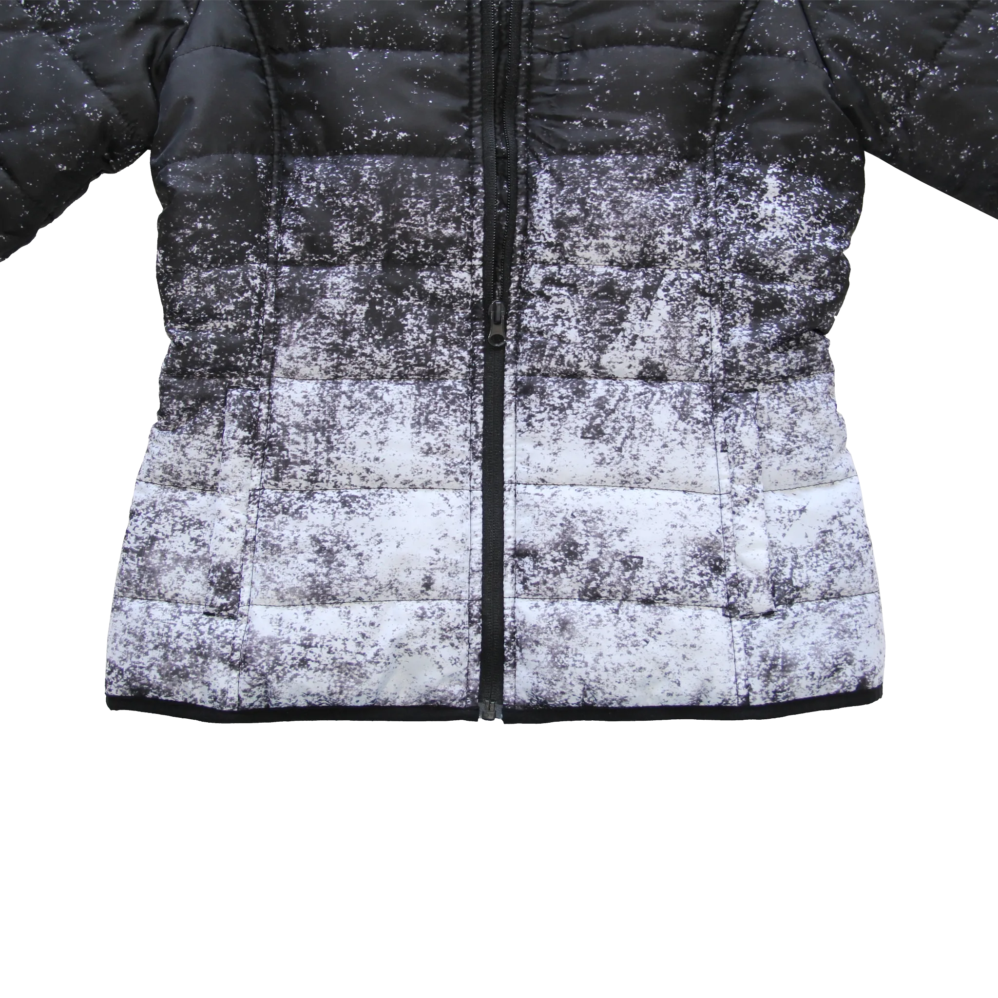 Women's Snow Print Puffer Jacket