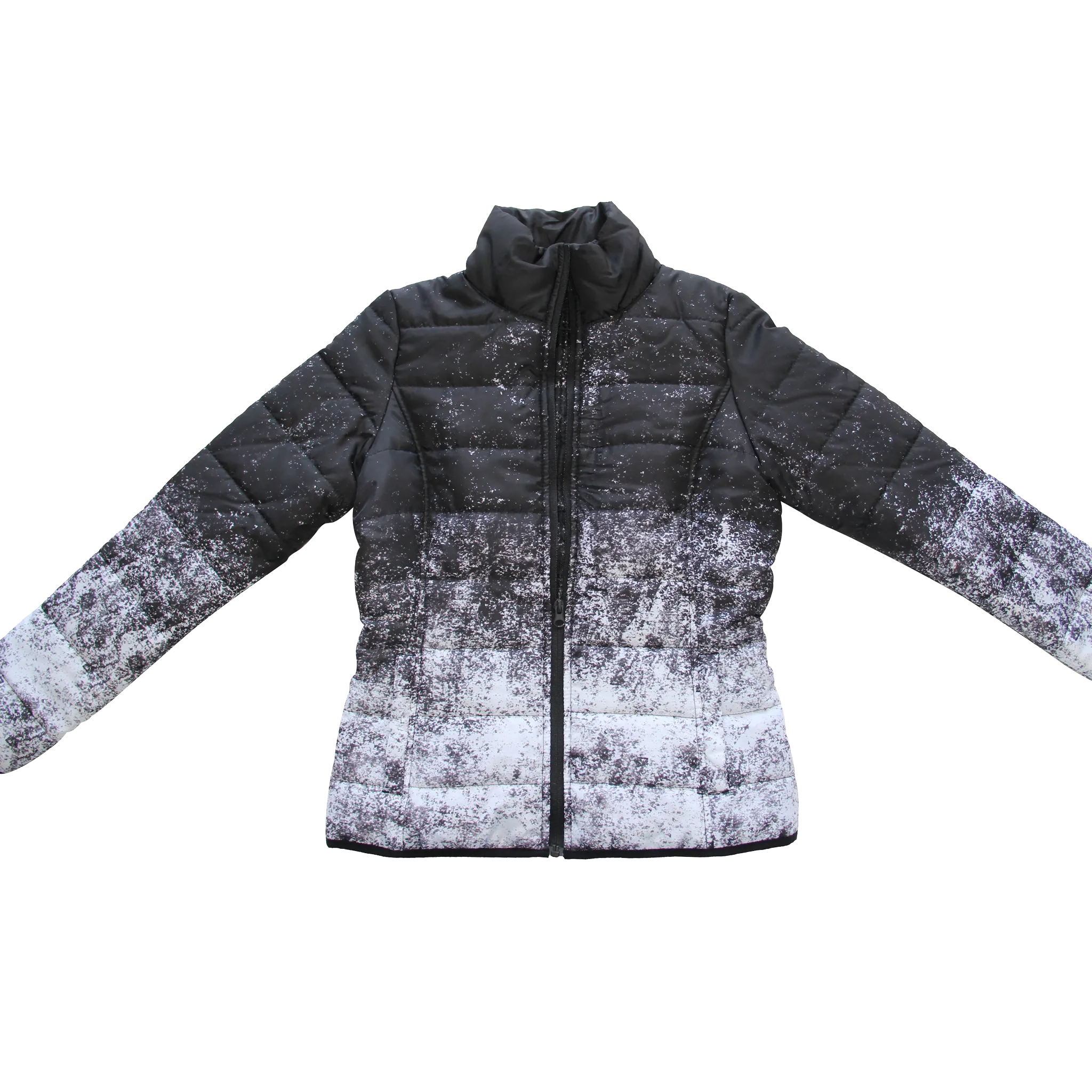Women's Snow Print Puffer Jacket