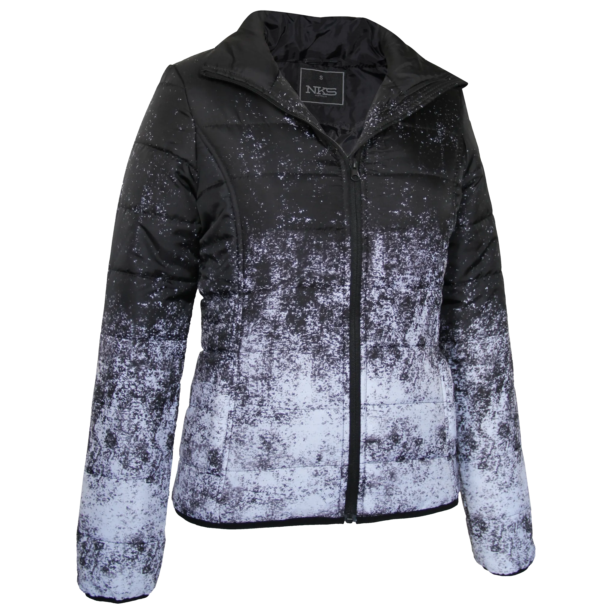 Women's Snow Print Puffer Jacket