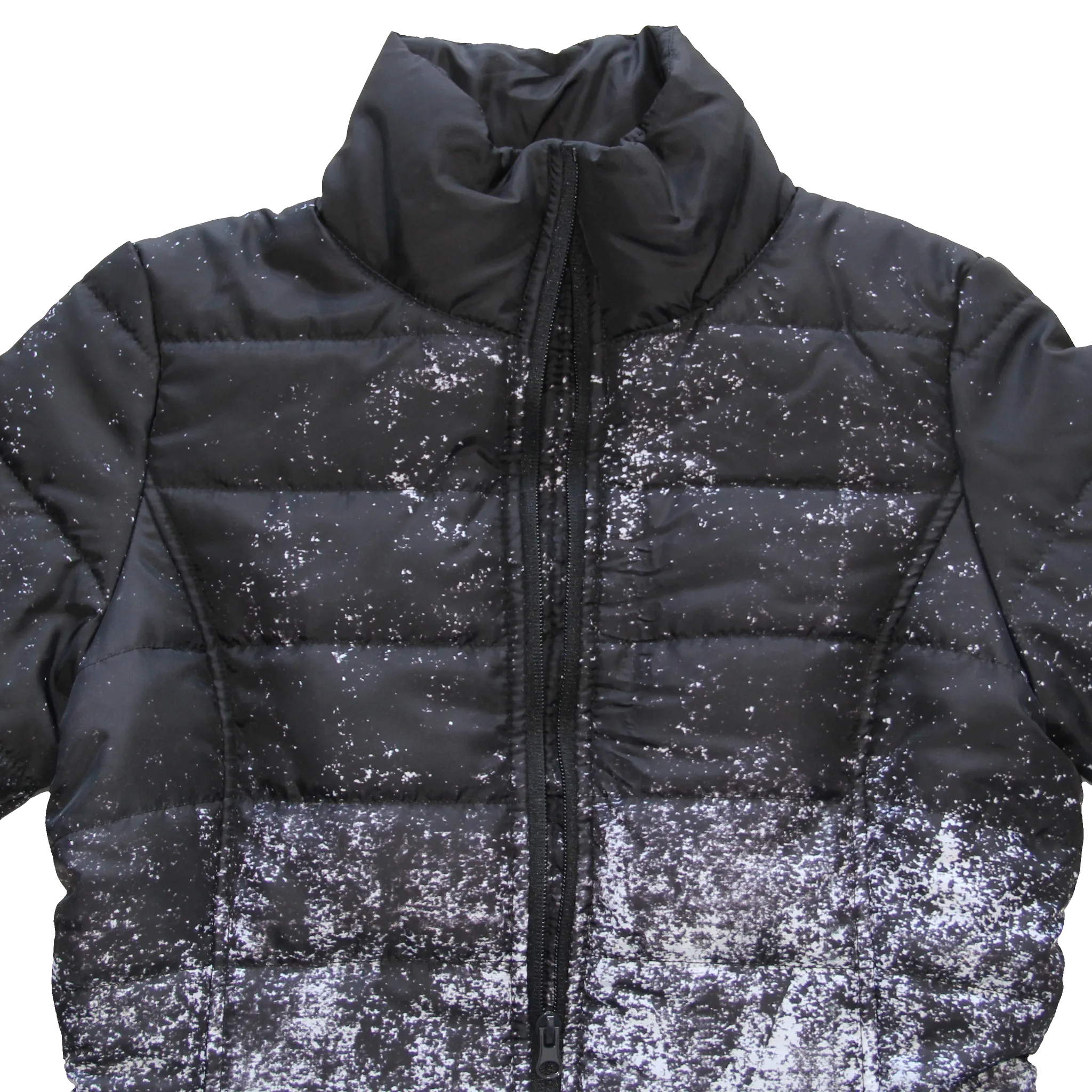 Women's Snow Print Puffer Jacket